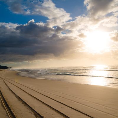 sunrise over the beach